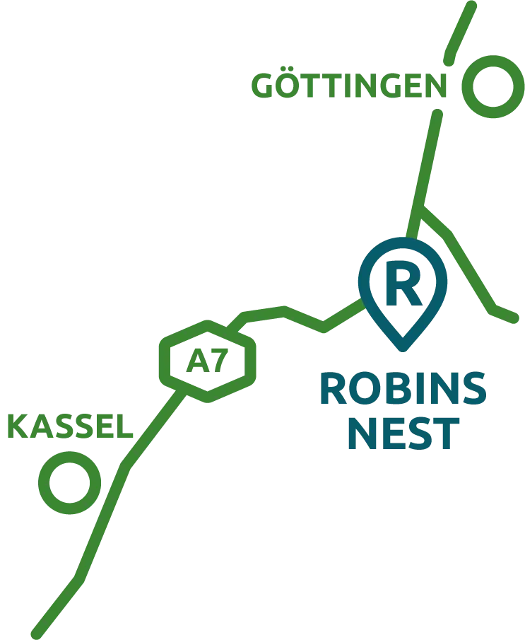Anfahrt Baumhaushotel Robins Nest 