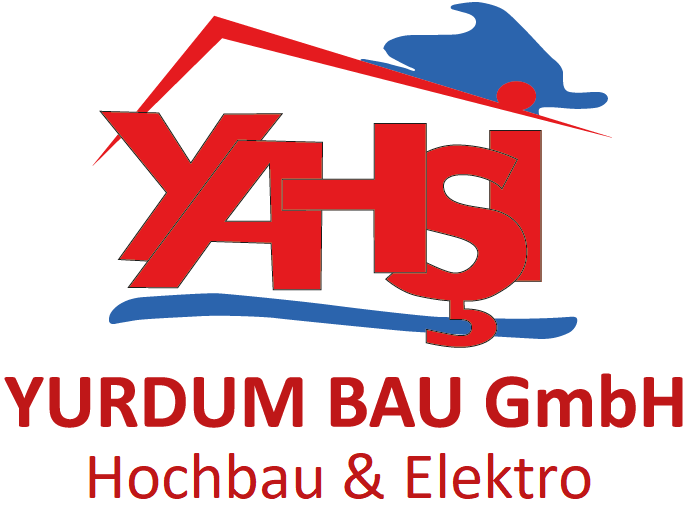 Logo der Yurdum Bau GmbH, spezialisiert auf Hochbau und Elektroarbeiten.