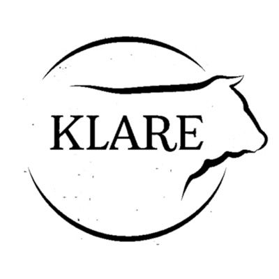 Das Logo der Fleischerei Klare, mit einer Kontur, die eine Kuh zeigt.