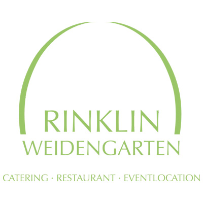 Logo der Firma Rinklin Weidengarten, bietet Catering, Restaurant und Eventlocation an.
