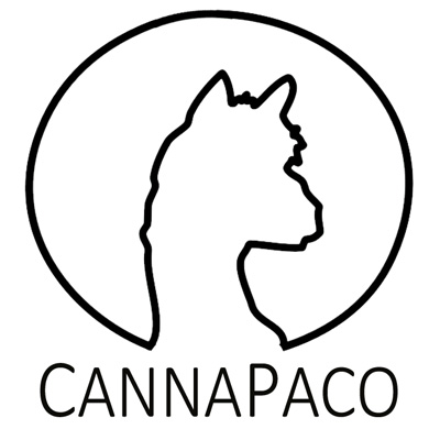 Logo von Cannapaco mit der Silhouette eines Tieres, umgeben von einem Kreis.