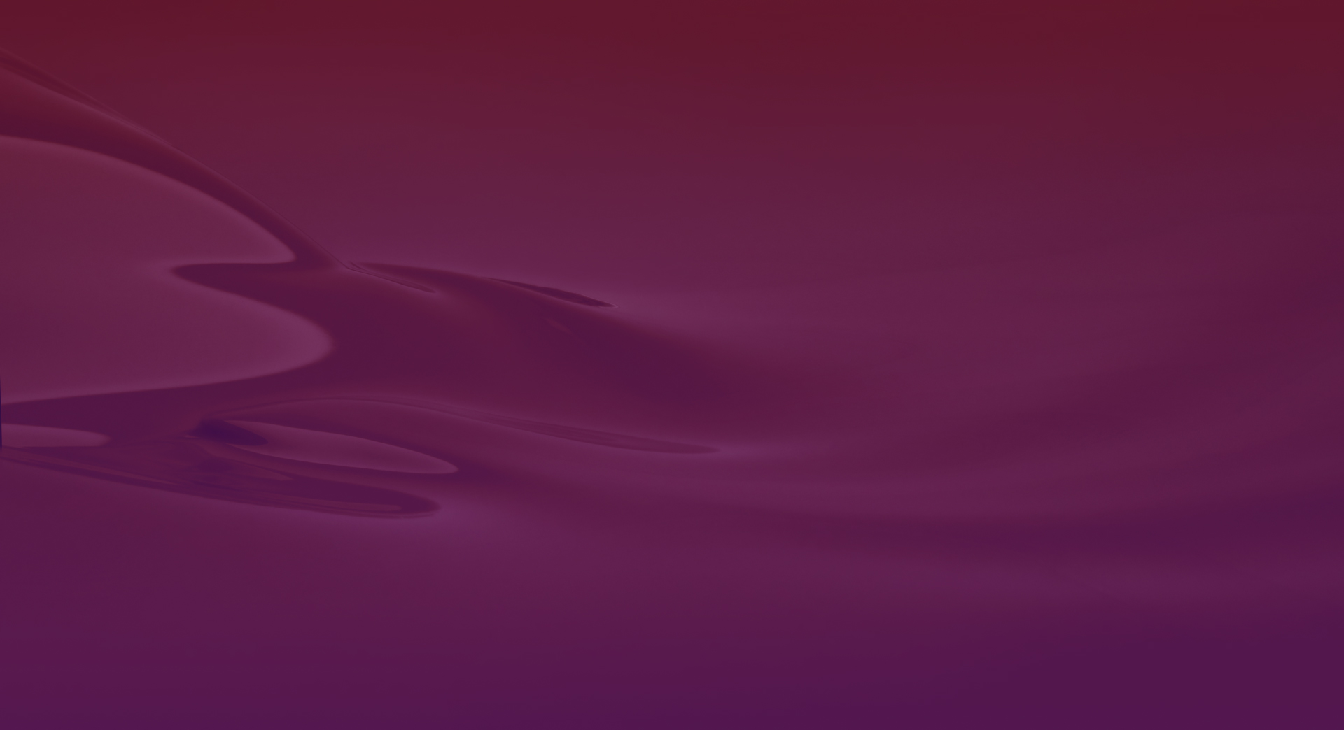 Sanfte, fließende Linien in verschiedenen Lila- und Violetttönen auf einem dunkelroten Hintergrund.